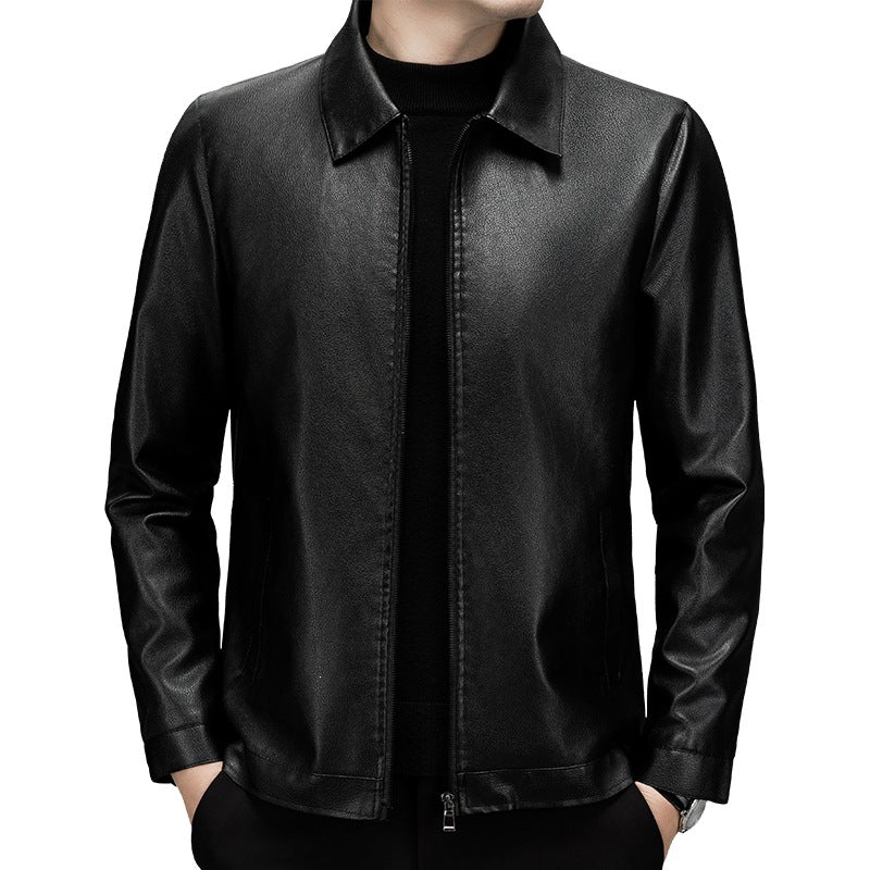 Herren Modische Lederjacke Drune