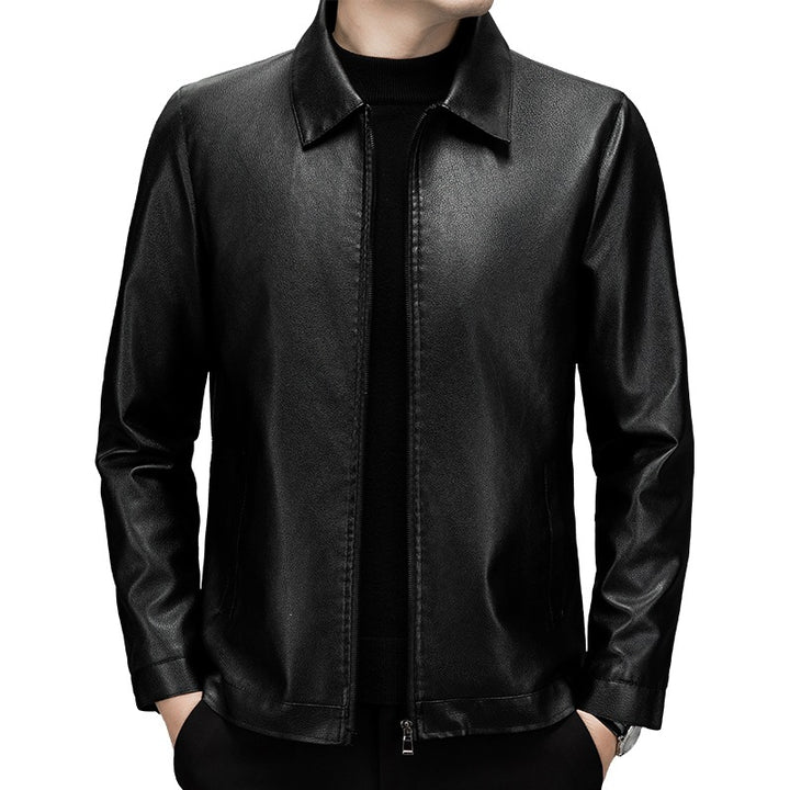 Herren Modische Lederjacke Drune