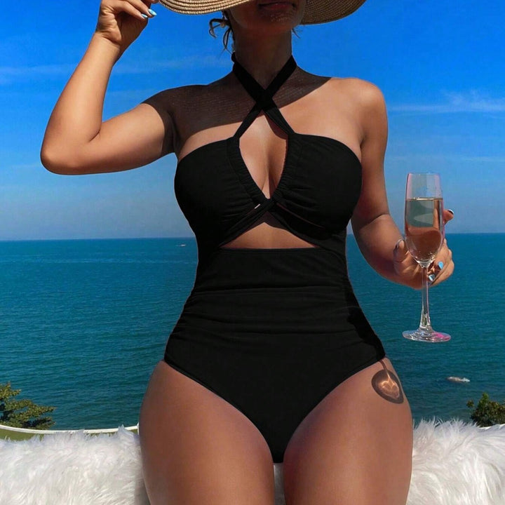 Damen Stilvolle Badeanzug mit Cut-Out Drune
