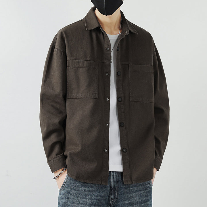 Herren Lässige Overshirt-Jacke Drune