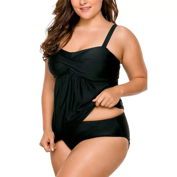 Damen Tankini-Badeanzug mit schmeichelndem Schnitt und verstellbaren Trägern Drune