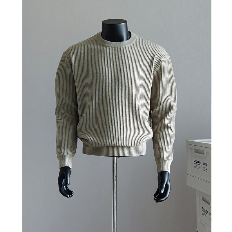 Damen Modischer Grobstrickpullover Drune