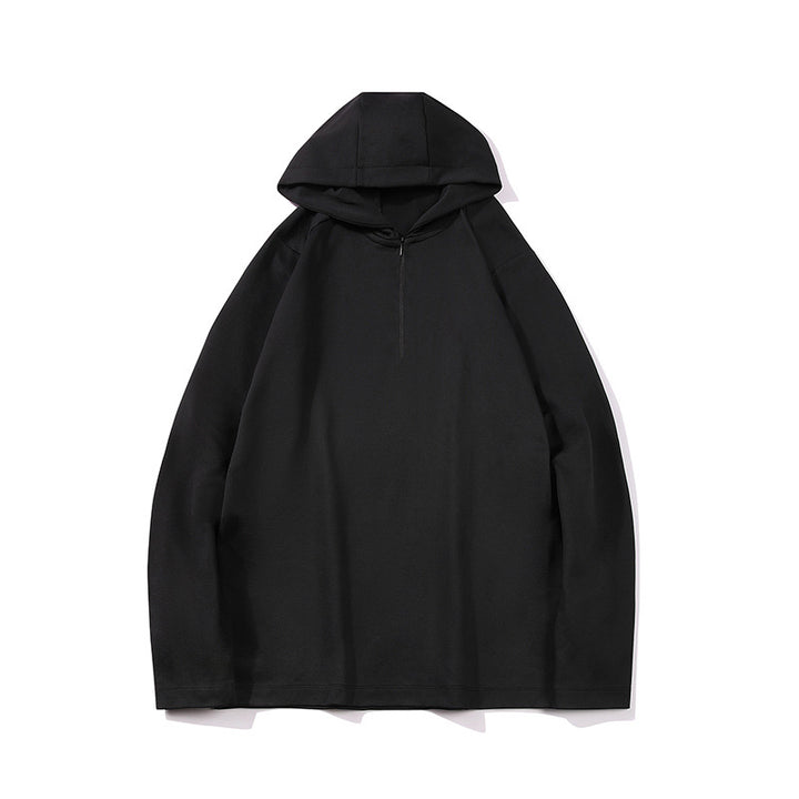 Herren Leichter Halbzip-Kapuzenpullover im Oversize-Relaxed-Fit aus technischem Jersey Drune