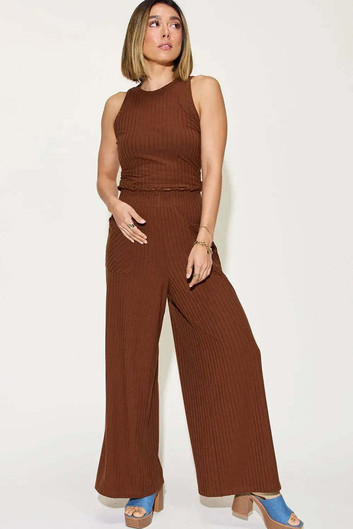 Damen lässiger Overall mit weitem Bein und praktischen Taschen Drune