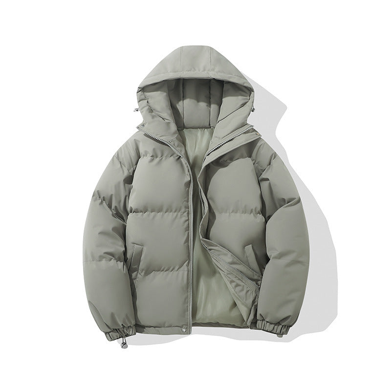 Herren gesteppte Kapuzen-Isolationsjacke mit Thermowattierung und Kordelzug Drune