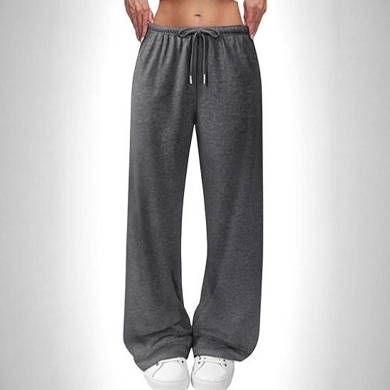 Damen luftige Freizeithose mit Kordelzug Drune