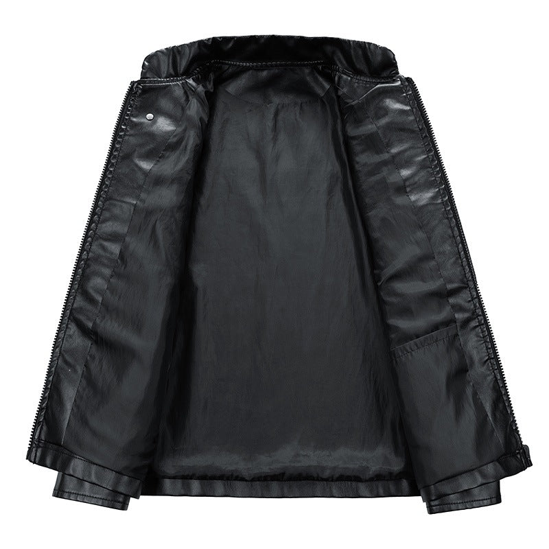 Herren Kunstlederjacke im Motorsport-Design Drune