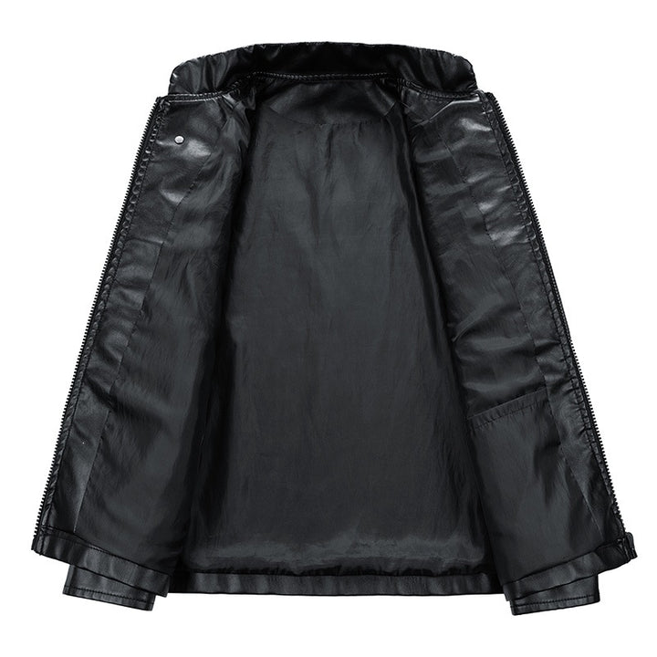 Herren Kunstlederjacke im Motorsport-Design Drune