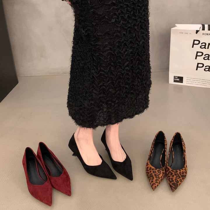 Damen elegante spitze Pumps mit klassischem Design Drune