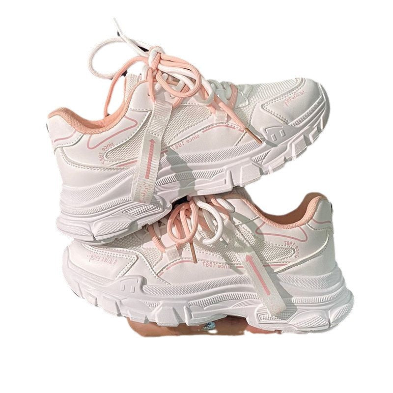 Damen Sportliche Chunky Sneakers mit atmungsaktivem Mesh und dynamischer Sohle Drune