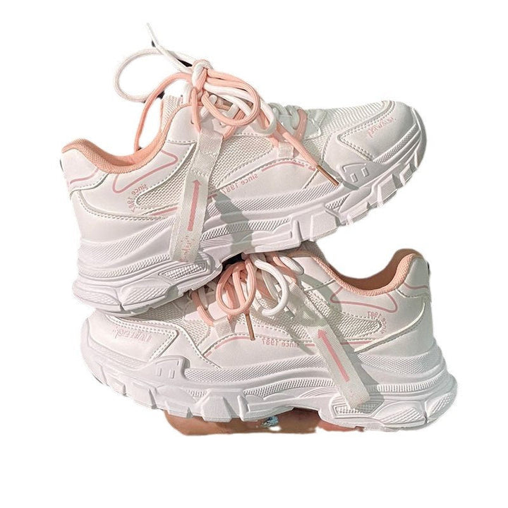 Damen Sportliche Chunky Sneakers mit atmungsaktivem Mesh und dynamischer Sohle Drune