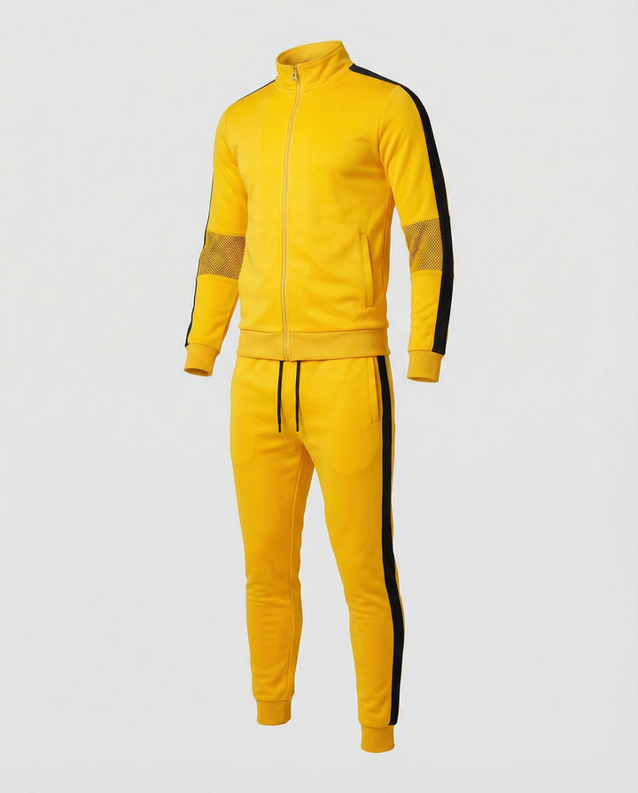 Herren Trainingsanzug Slim Fit mit Stehkragen