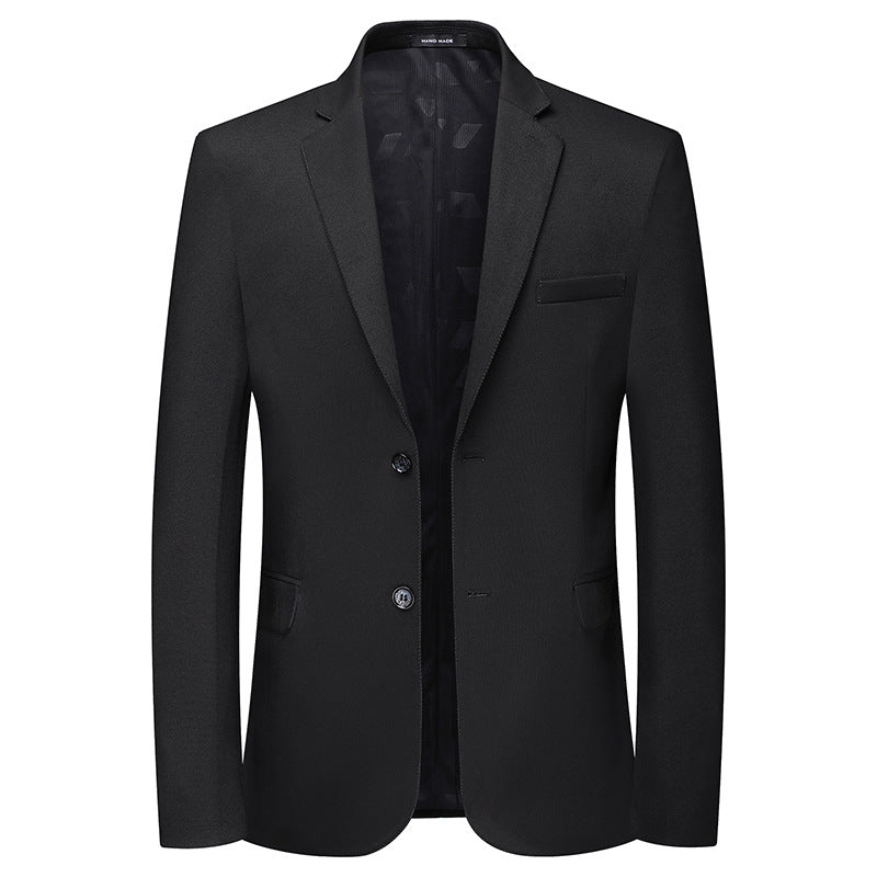 Herren Slim-Fit Einreihiges Sakko mit feiner Struktur Drune