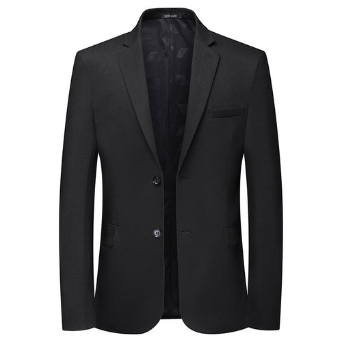 Herren Slim-Fit Einreihiges Sakko mit feiner Struktur Drune