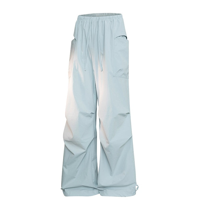Herren Oversize-Cargohose im Tech-Look mit Tunnelzugbund, extra weitem Bein & verstellbaren Beinabschlüssen Drune