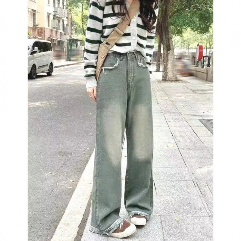 Damen weite Jeanshose Drune