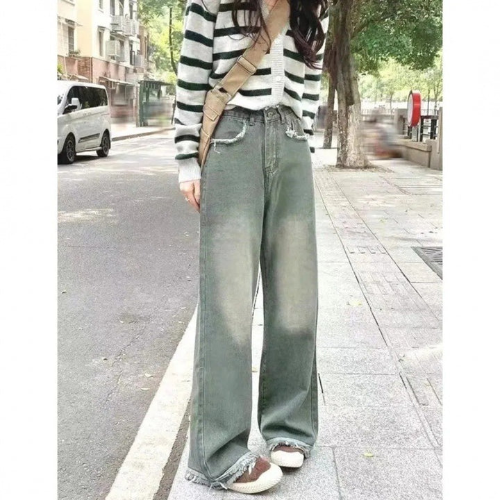 Damen weite Jeanshose Drune