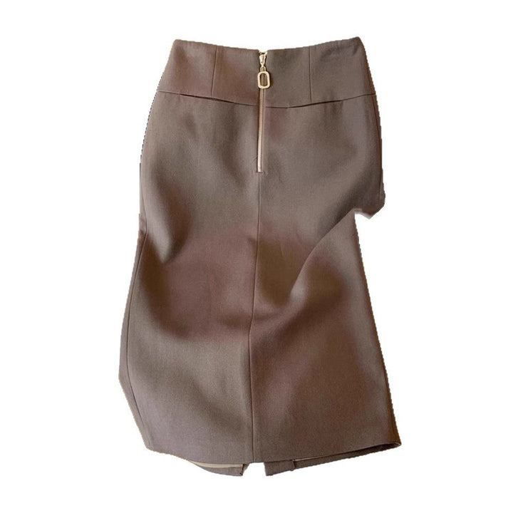 Damen Eleganter Bleistiftrock mit Reißverschluss Drune