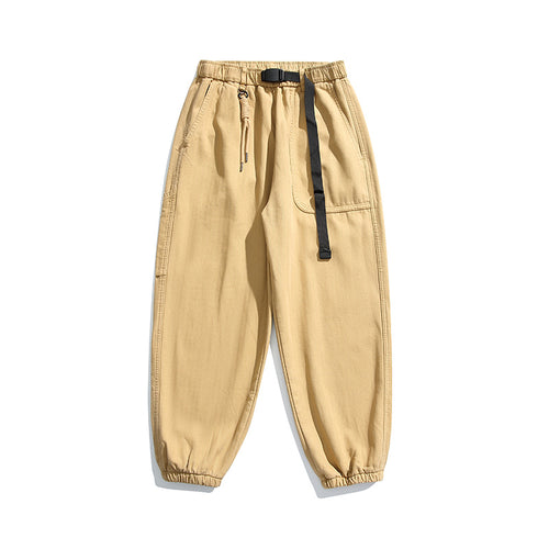 Herren Lockere Cargo-Jogginghose mit elastischem Bund Kordelzug und Utility-Taschen Drune