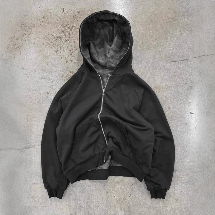 Damen Kapuzenjacke im modernen Camouflage-Design Drune