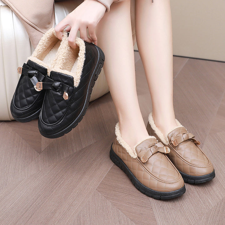 Damen Bequeme Hausschuhe mit kuscheligem Innenfutter Drune