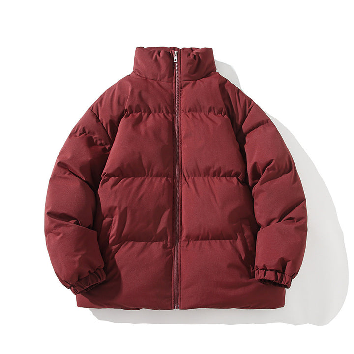 Herren Wattierte Oversize-Pufferjacke mit hohem Stehkragen & elastischen Bündchen Drune