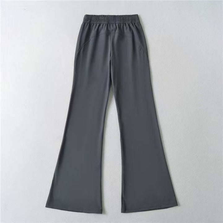 Damen Sportliche Flared-Hose mit elastischem Bund und praktischen Taschen Drune