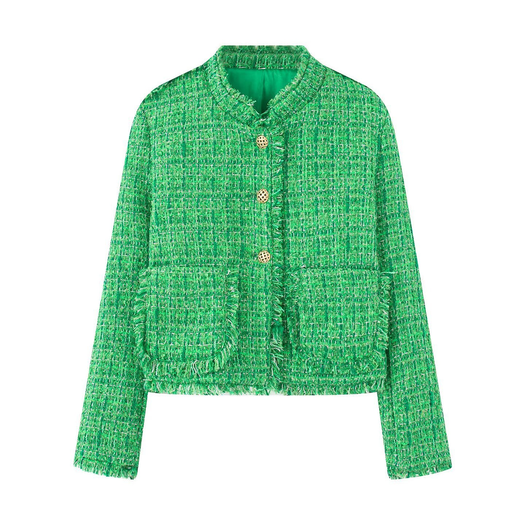 Damen Schnittige Tweedjacke Drune