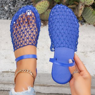 Damen  gewebte Netz-Mules mit Slip-On-Funktion, offener Ferse und flexiblem Leichtsohlen-Design Drune