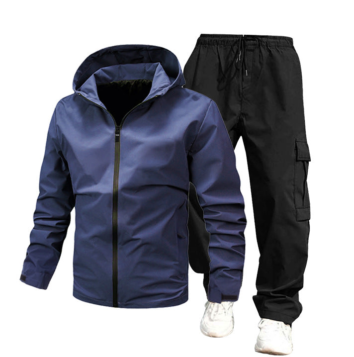 Herren Wetterfeste Outdoor-Jacke und Cargo-Hose Drune