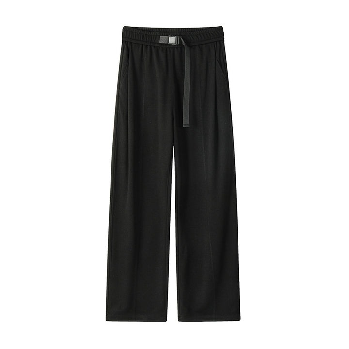 Herren Extraweite Drapierte Wide‑Leg‑Hose aus schwerfallendem Jersey mit Tunnelzugbund und Bundfalten Drune