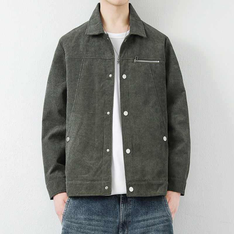 Herren Modische Cordjacke Drune