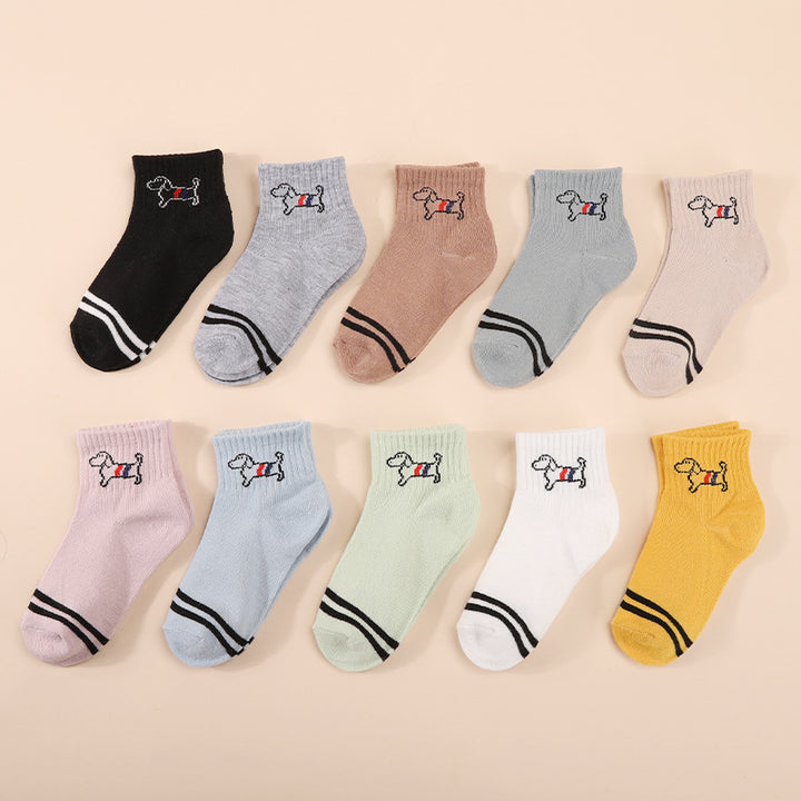 Damen Socken mit niedlichem Hunde-Motiv Drune