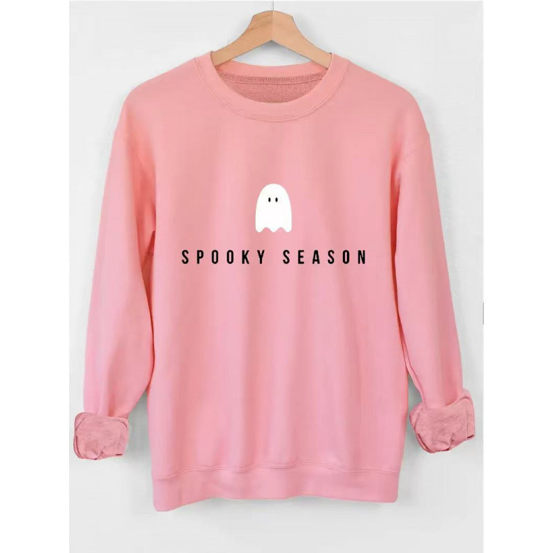 Unisex nan lässiges Halloween Sweatshirt mit Gespenst-Print und Oversize-Schnitt Drune