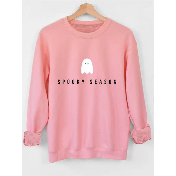 Unisex nan lässiges Halloween Sweatshirt mit Gespenst-Print und Oversize-Schnitt Drune