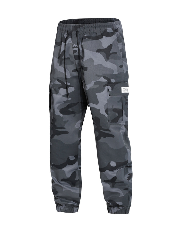 Herren Moderne Cargohose im Camouflage-Design Drune