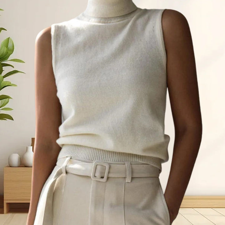 Damen Strickoberteil mit eleganter Knopfleiste und modernen Details Drune