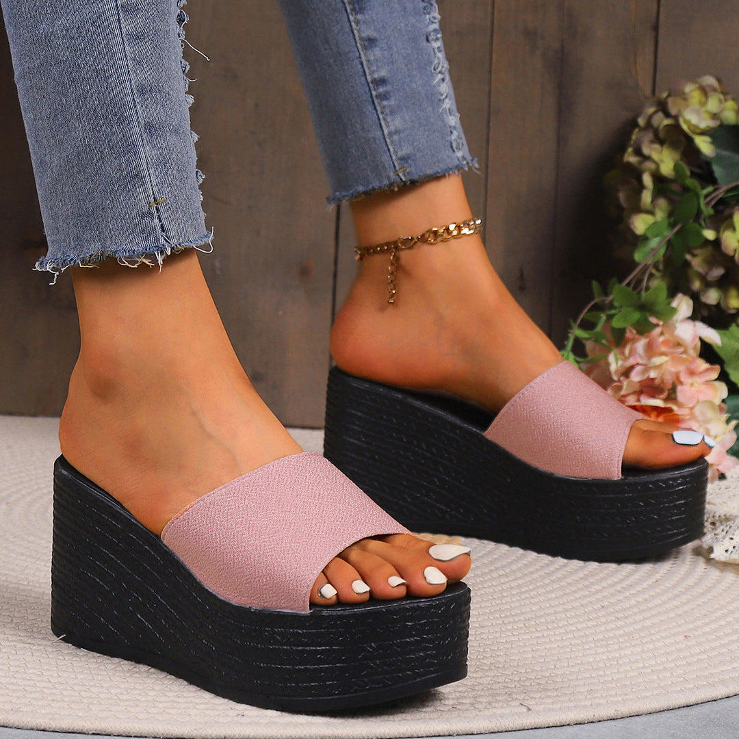 Damen Wedge-Pantoletten mit elegantem Schnitt und komfortabler Sohle Drune