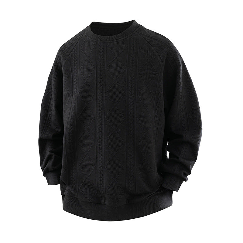 Damen Eleganter Texturiertes Sweatshirt