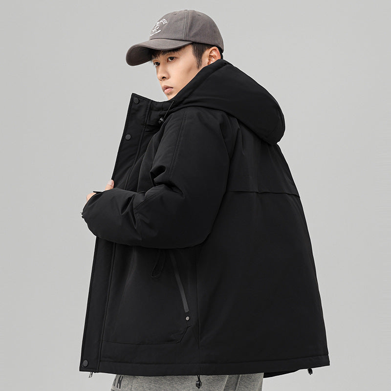 Herren Technische Winterjacke mit verstellbarem Kapuzenkragen Drune