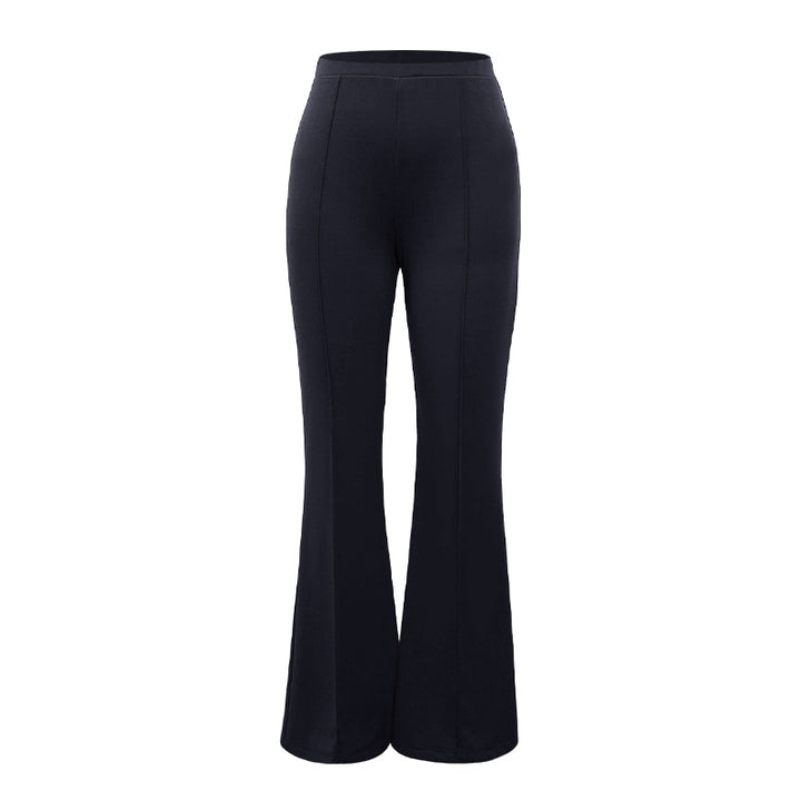 Damen Hochtaillierte Flared-Hosen Drune