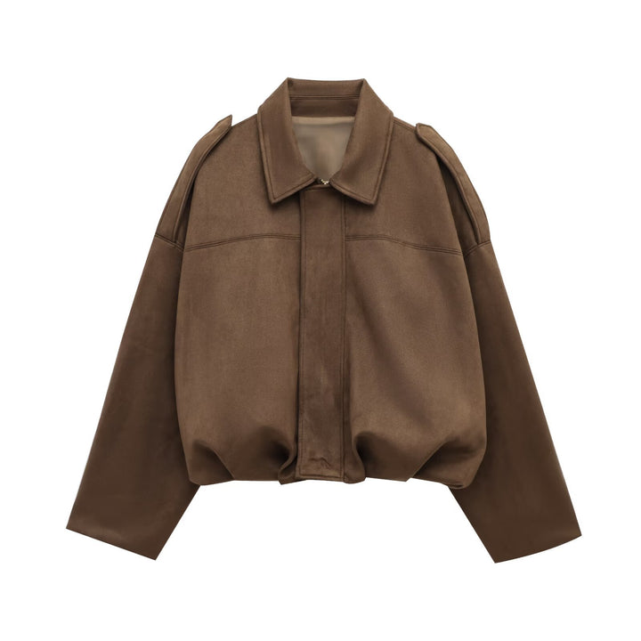 Damen modische Jacke mit voluminösen Ärmeln und elegantem Schnitt Drune