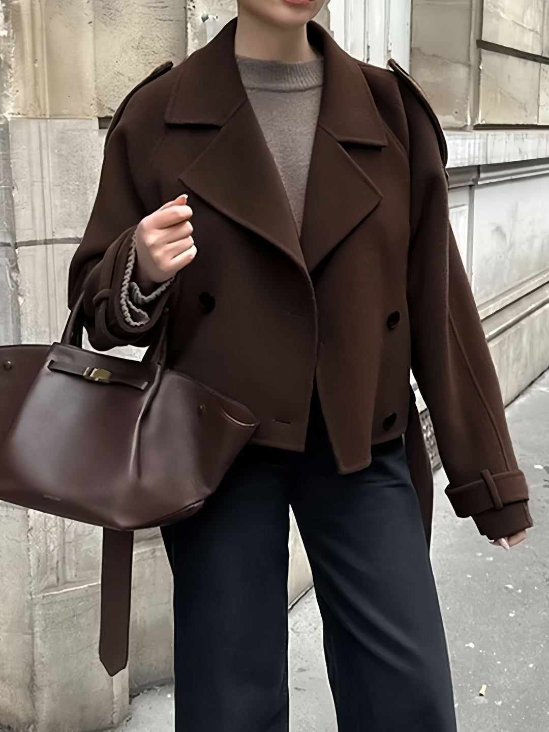 Damen Modische Oversized Jacke