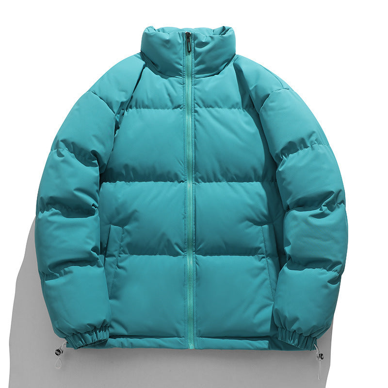 Unisex Wattierte Stepp-Übergangsjacke mit hohem Kragen und verstellbarem Saum Drune