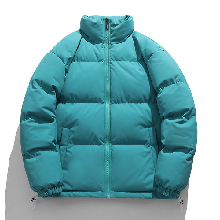 Unisex Wattierte Stepp-Übergangsjacke mit hohem Kragen und verstellbarem Saum Drune