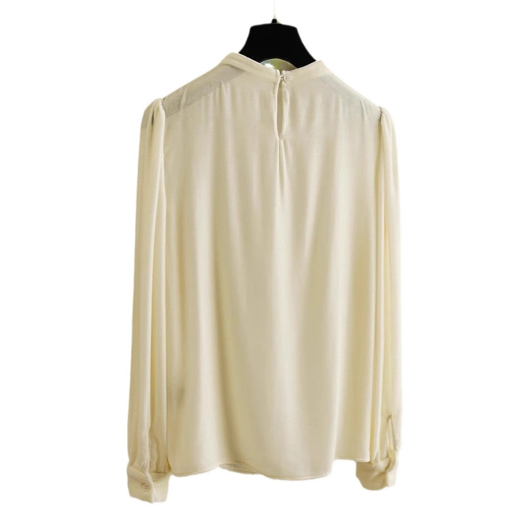 Damen Elegante Bluse mit Rüschen-Detail Drune