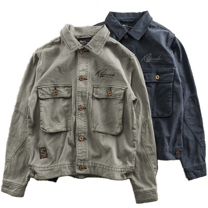 Herren Multifunktionale Utility-Jacke mit Brusttaschen Drune