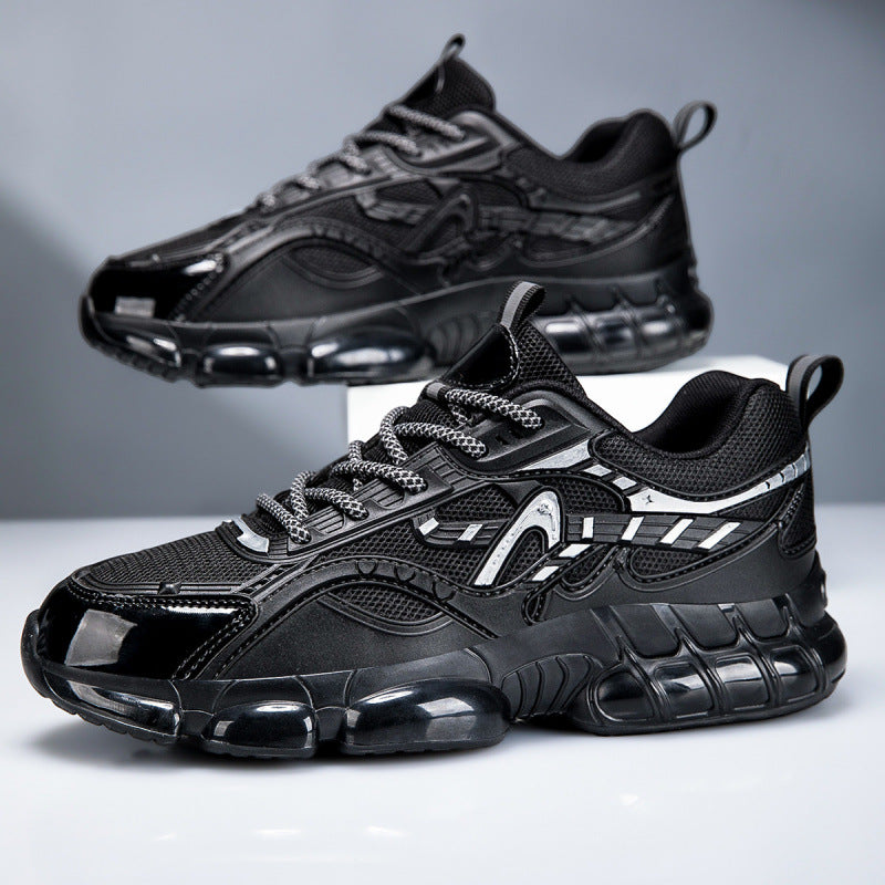 Herren Sportlicher Chunky-Sneaker mit glänzenden Overlays und gedämpfter Luftkissen-Sohle Drune