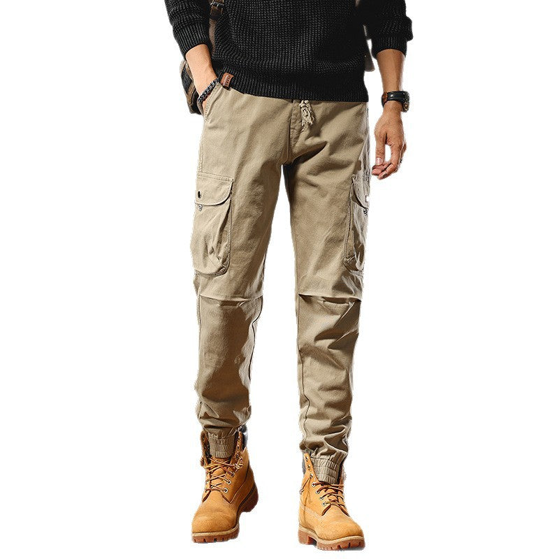 Herren Cargo-Jogginghose mit Multifachtaschen und elastischen Bündchen Drune