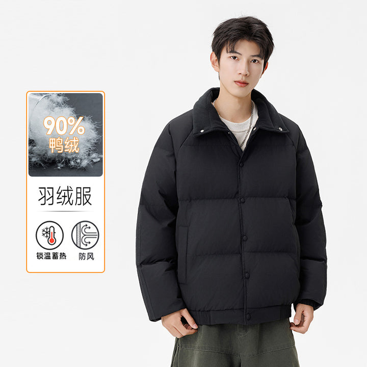 Herren Gepolsterte Winter-Steppjacke mit Teddykragen und winddichter Thermofüllung Drune